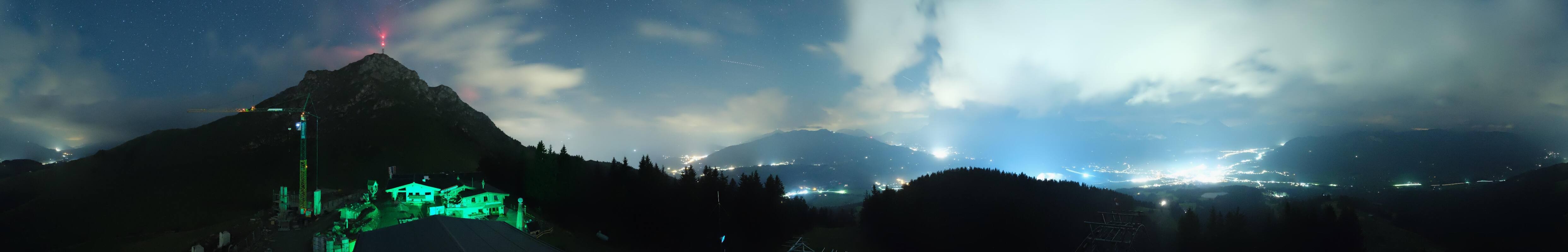 Archiv Foto Webcam St. Johann/Tirol: Blick von der Bergstation Harschbichl