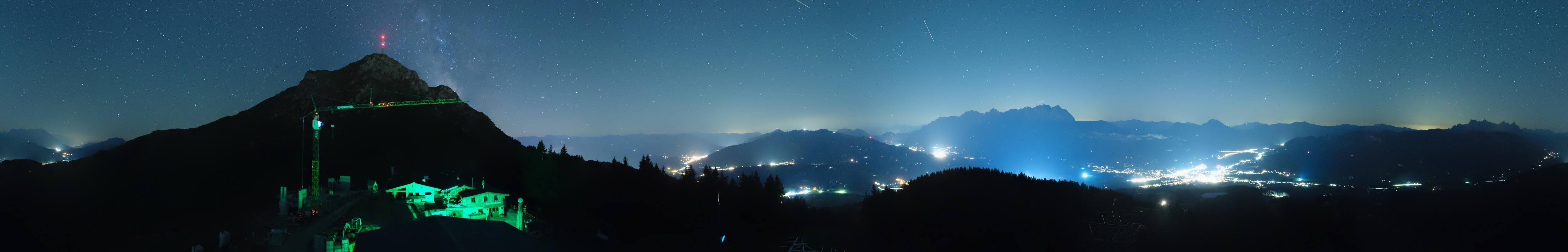 Archiv Foto Webcam St. Johann/Tirol: Blick von der Bergstation Harschbichl