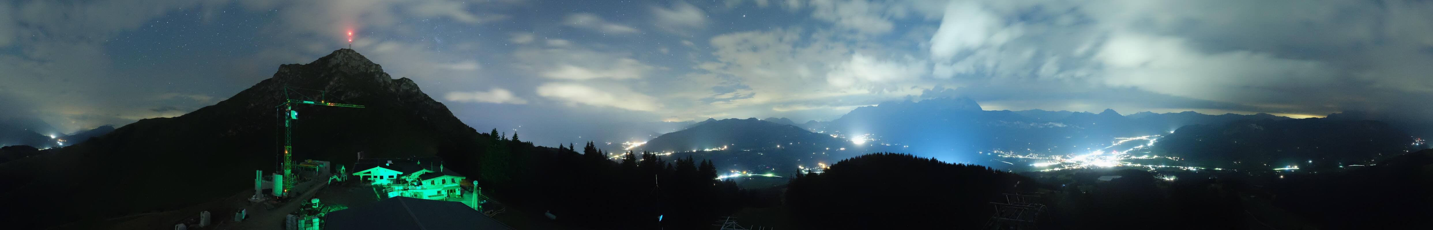Archiv Foto Webcam St. Johann/Tirol: Blick von der Bergstation Harschbichl
