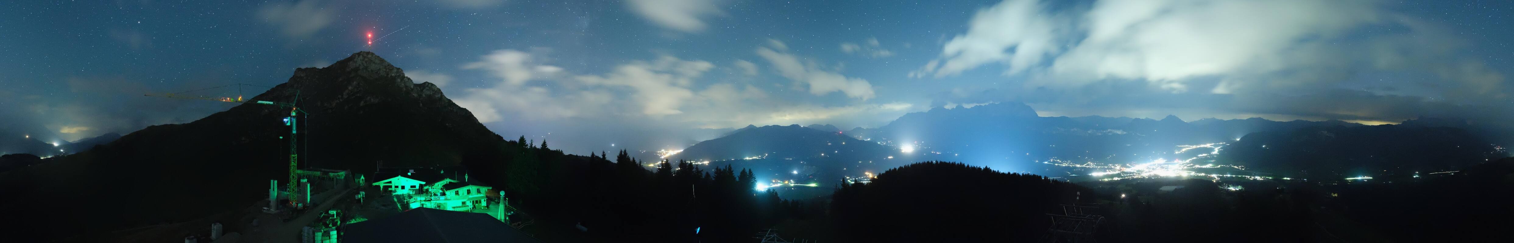 Archiv Foto Webcam St. Johann/Tirol: Blick von der Bergstation Harschbichl