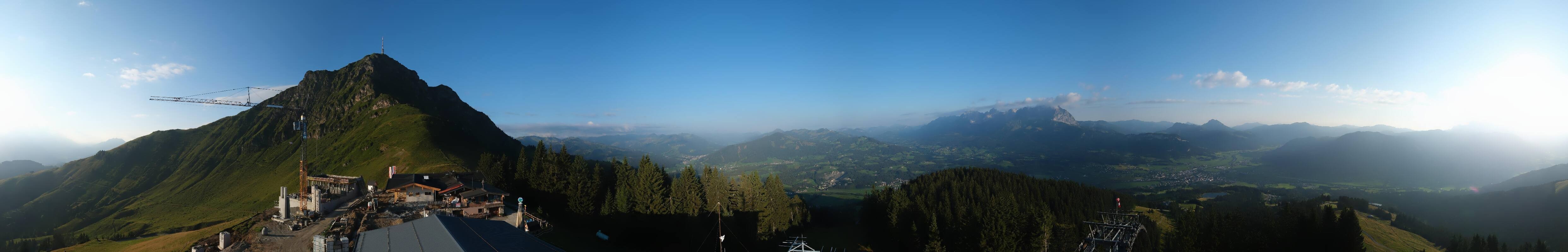Archiv Foto Webcam St. Johann/Tirol: Blick von der Bergstation Harschbichl
