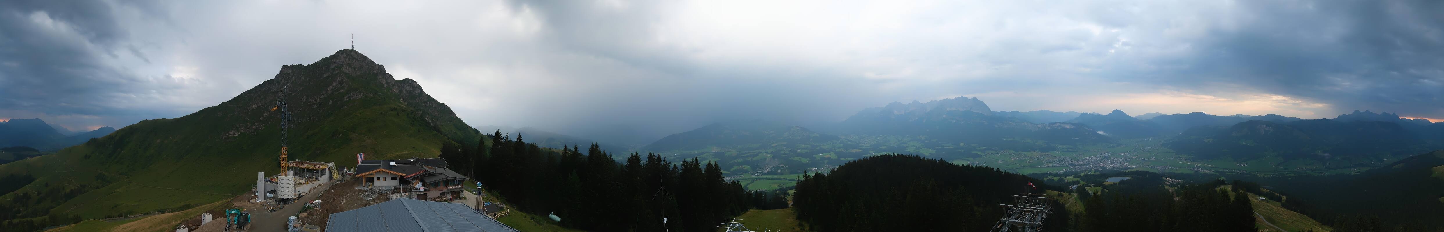 Archiv Foto Webcam St. Johann/Tirol: Blick von der Bergstation Harschbichl