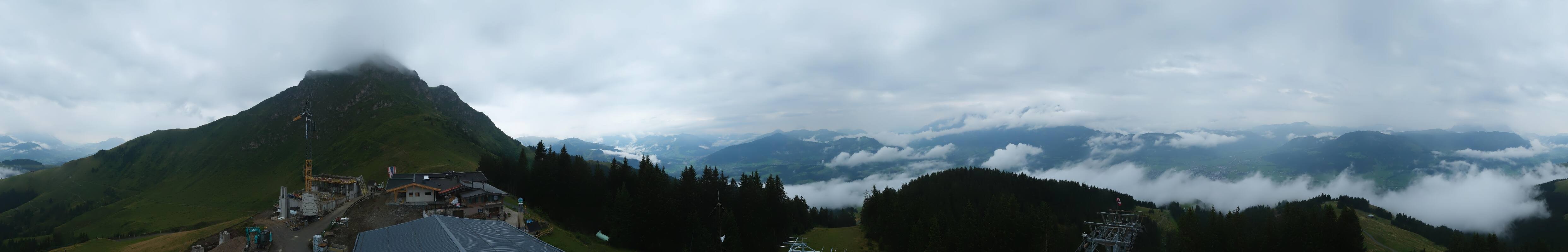 Archiv Foto Webcam St. Johann/Tirol: Blick von der Bergstation Harschbichl