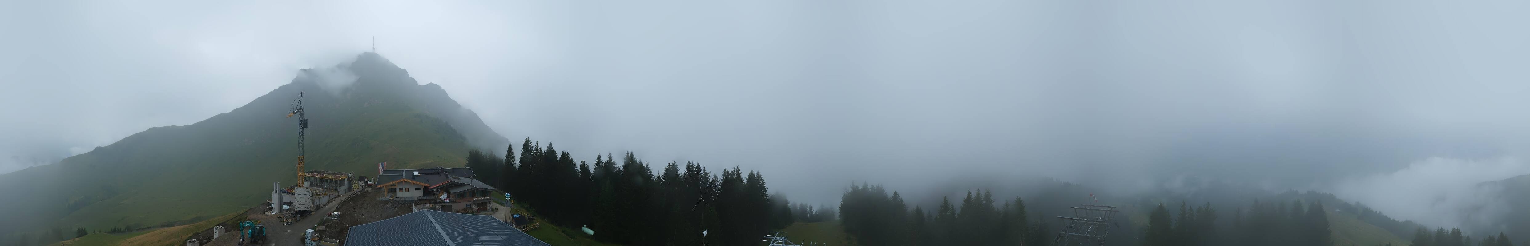 Archiv Foto Webcam St. Johann/Tirol: Blick von der Bergstation Harschbichl