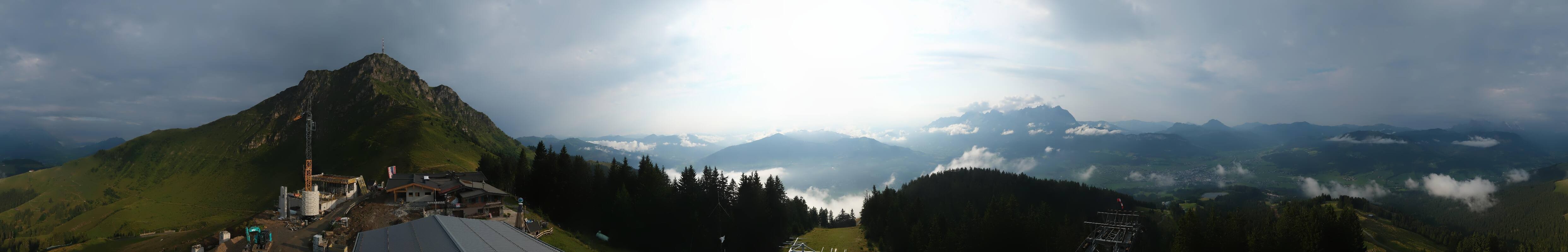Archiv Foto Webcam St. Johann/Tirol: Blick von der Bergstation Harschbichl