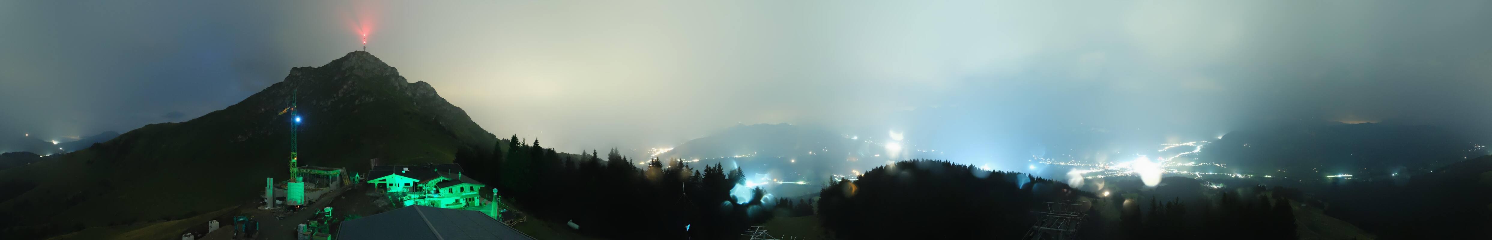 Archiv Foto Webcam St. Johann/Tirol: Blick von der Bergstation Harschbichl