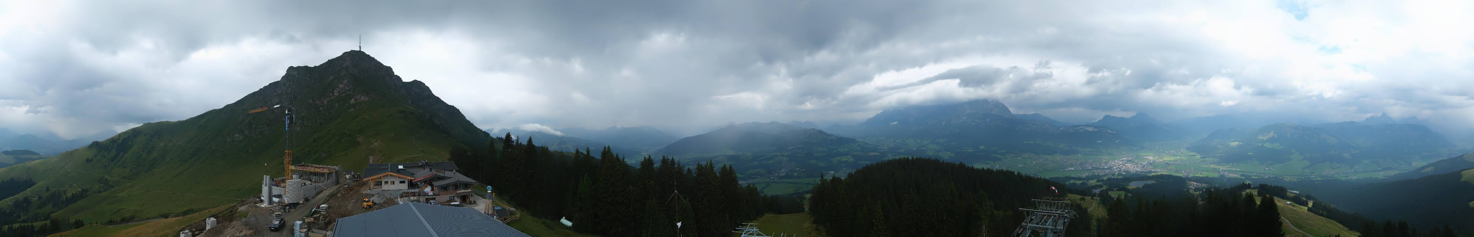 Archiv Foto Webcam St. Johann/Tirol: Blick von der Bergstation Harschbichl