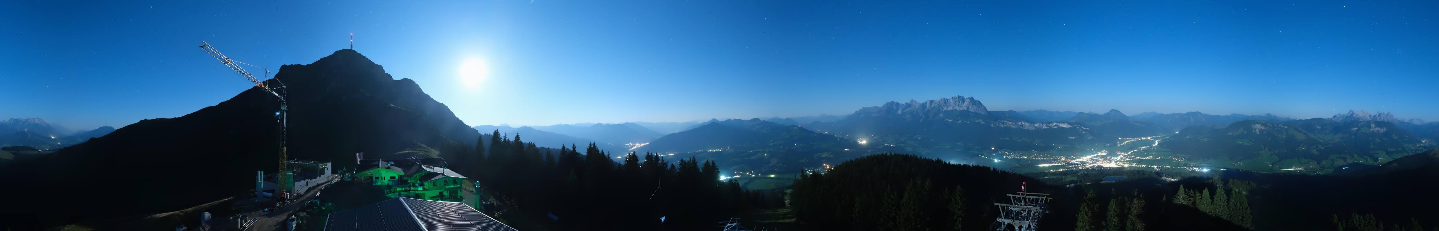 Archiv Foto Webcam St. Johann/Tirol: Blick von der Bergstation Harschbichl