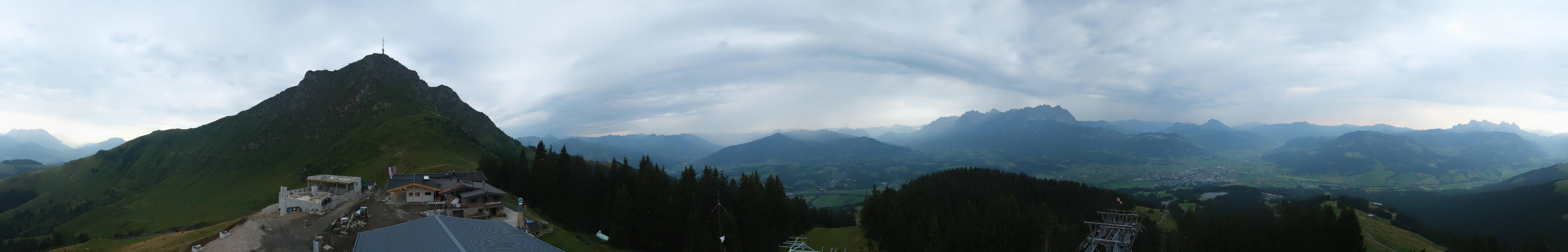Archiv Foto Webcam St. Johann/Tirol: Blick von der Bergstation Harschbichl