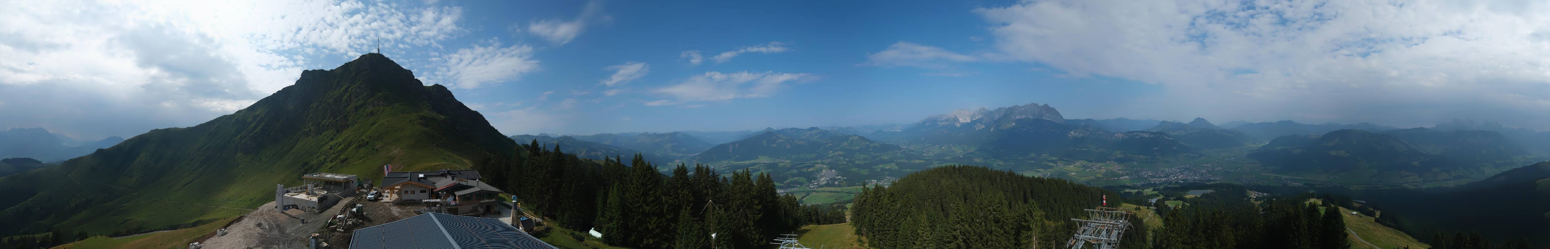Archiv Foto Webcam St. Johann/Tirol: Blick von der Bergstation Harschbichl
