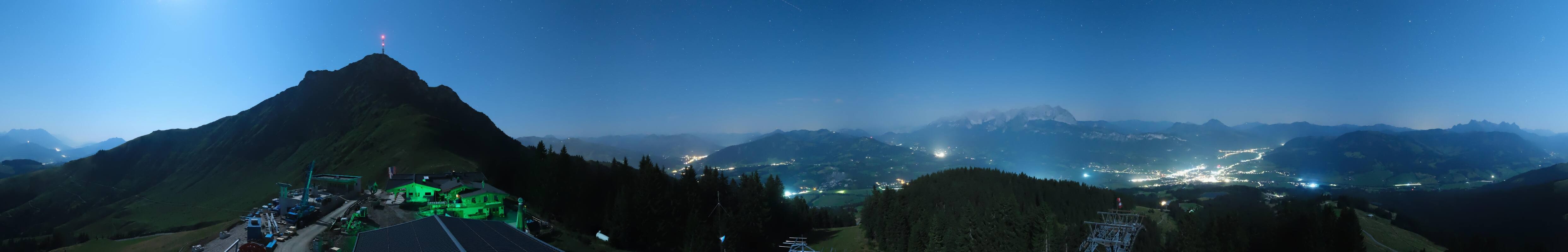 Archiv Foto Webcam St. Johann/Tirol: Blick von der Bergstation Harschbichl