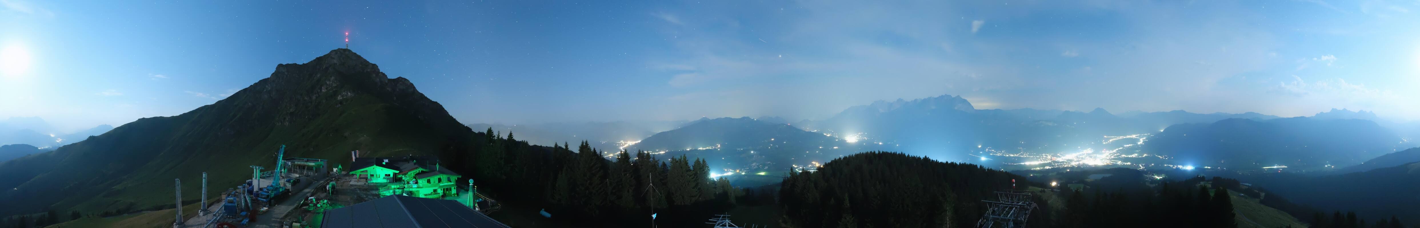Archiv Foto Webcam St. Johann/Tirol: Blick von der Bergstation Harschbichl