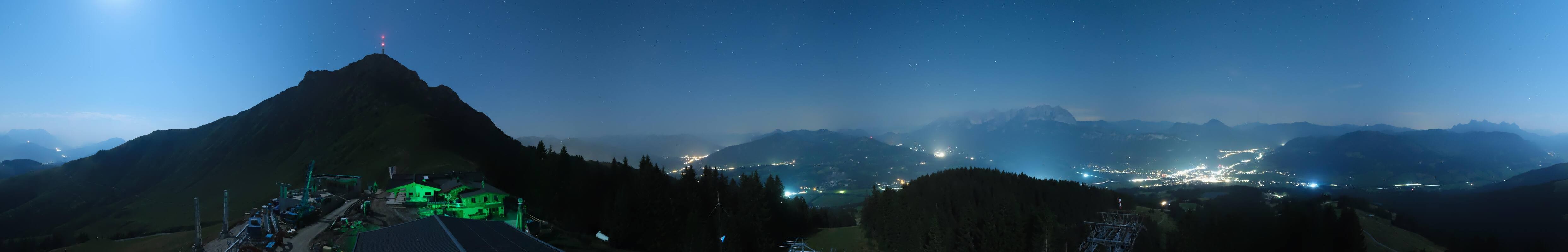 Archiv Foto Webcam St. Johann/Tirol: Blick von der Bergstation Harschbichl
