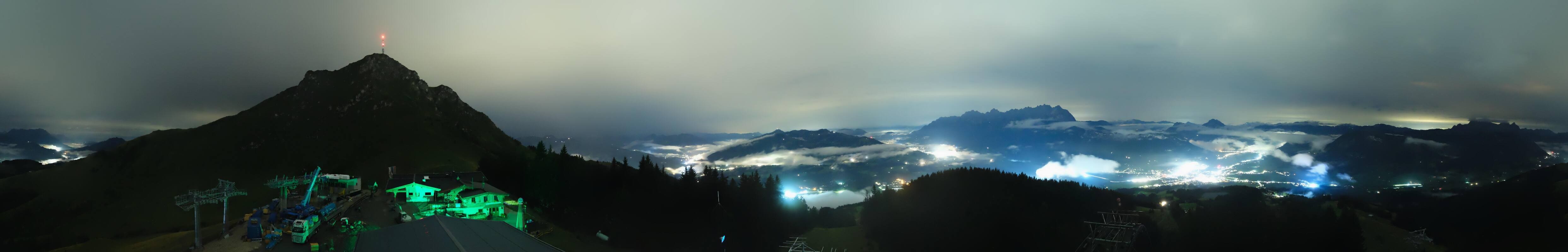 Archiv Foto Webcam St. Johann/Tirol: Blick von der Bergstation Harschbichl