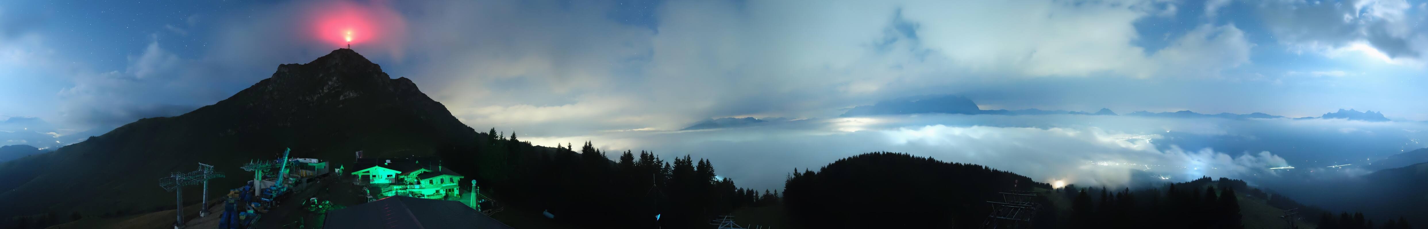 Archiv Foto Webcam St. Johann/Tirol: Blick von der Bergstation Harschbichl