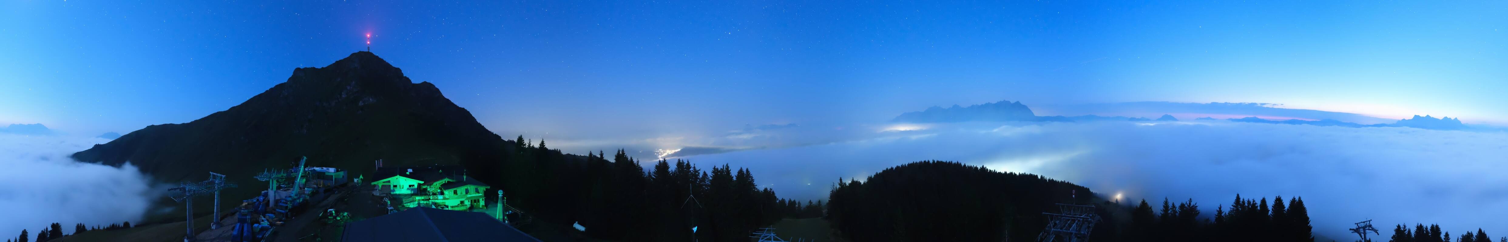 Archiv Foto Webcam St. Johann/Tirol: Blick von der Bergstation Harschbichl