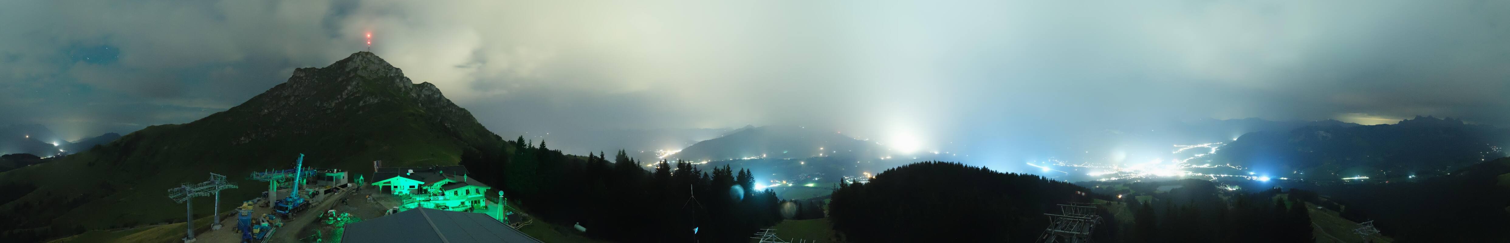 Archiv Foto Webcam St. Johann/Tirol: Blick von der Bergstation Harschbichl