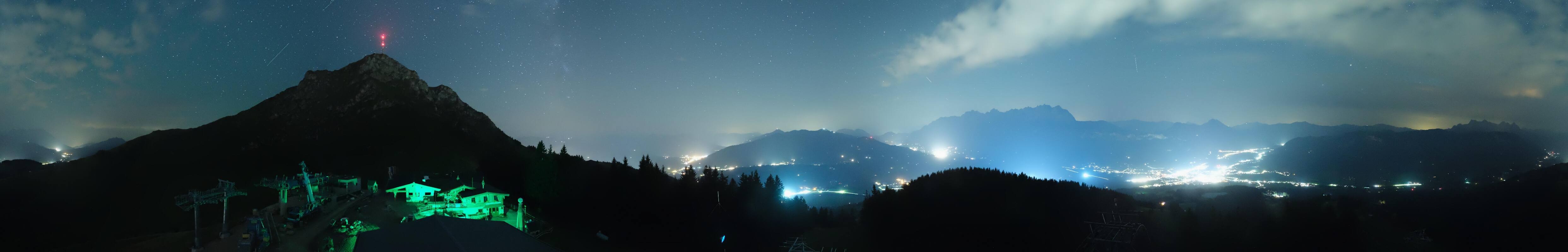 Archiv Foto Webcam St. Johann/Tirol: Blick von der Bergstation Harschbichl