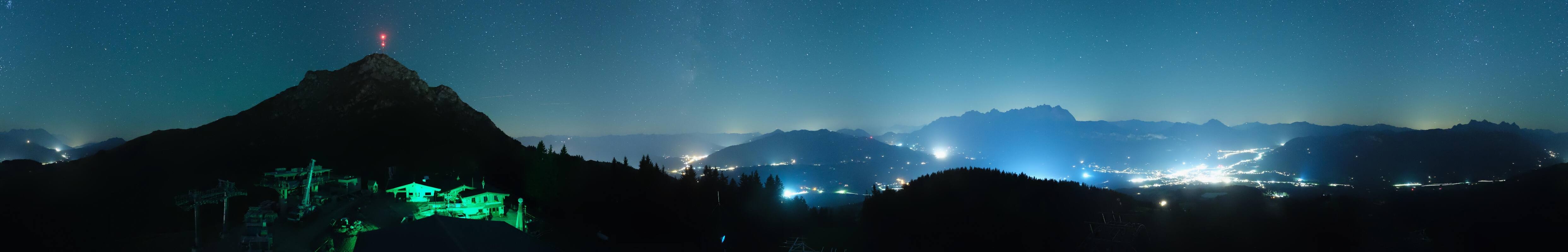 Archiv Foto Webcam St. Johann/Tirol: Blick von der Bergstation Harschbichl