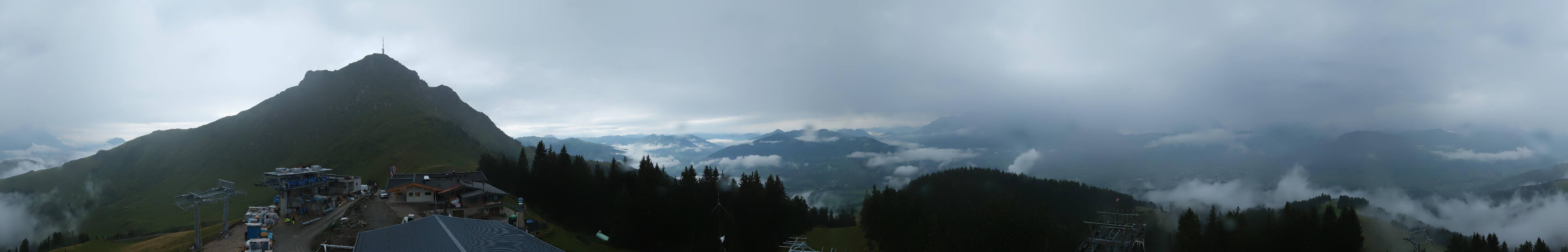 Archiv Foto Webcam St. Johann/Tirol: Blick von der Bergstation Harschbichl