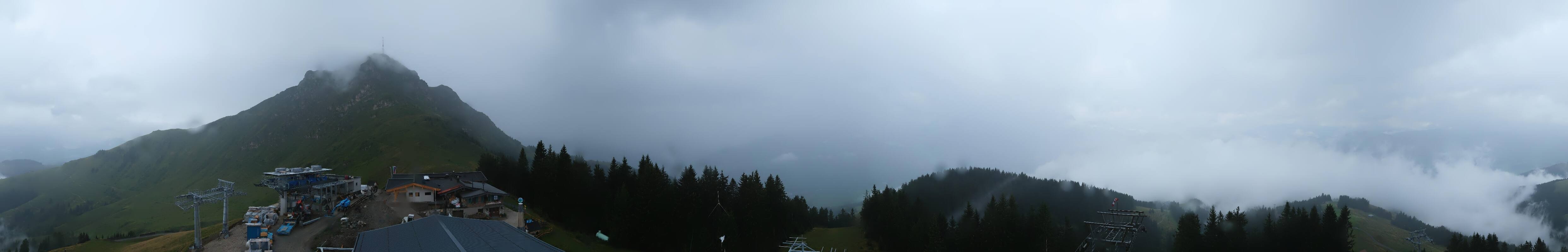 Archiv Foto Webcam St. Johann/Tirol: Blick von der Bergstation Harschbichl