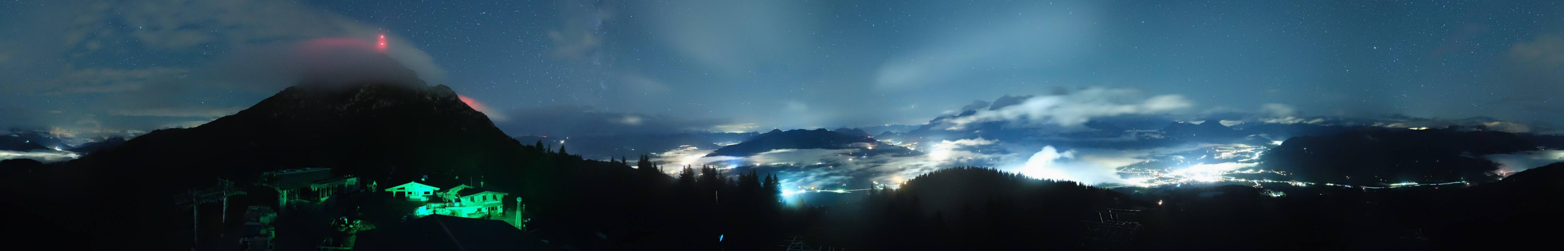 Archiv Foto Webcam St. Johann/Tirol: Blick von der Bergstation Harschbichl