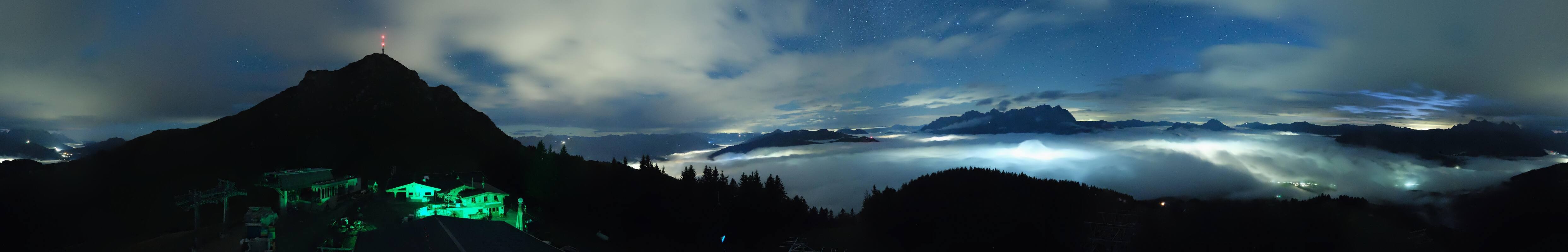 Archiv Foto Webcam St. Johann/Tirol: Blick von der Bergstation Harschbichl