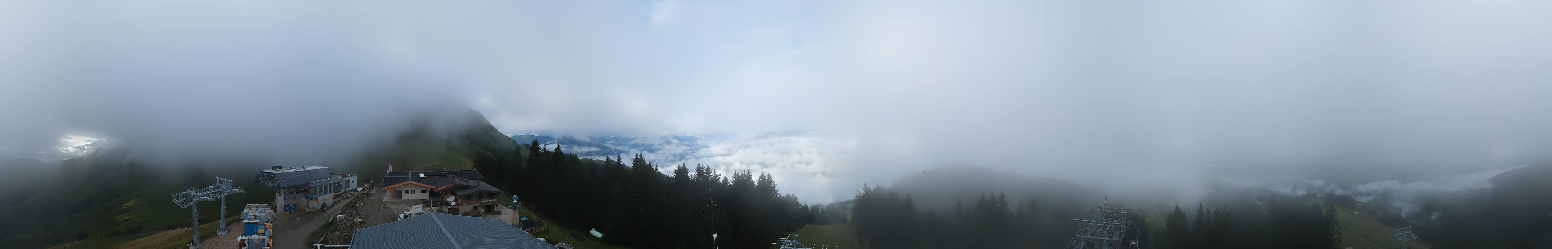 Archiv Foto Webcam St. Johann/Tirol: Blick von der Bergstation Harschbichl
