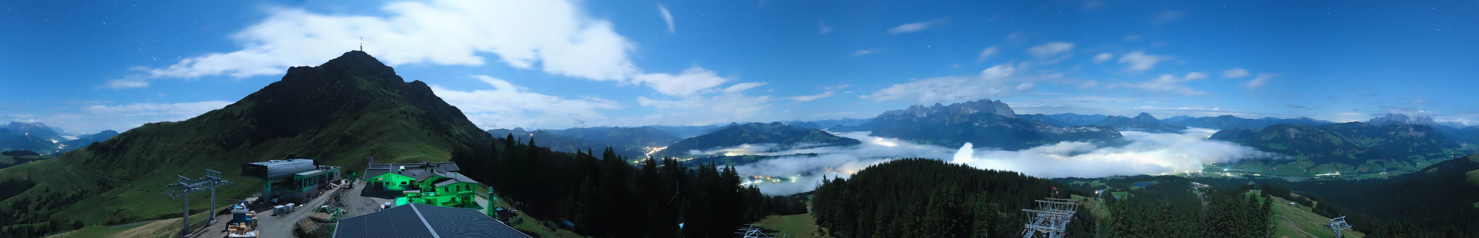 Archiv Foto Webcam St. Johann/Tirol: Blick von der Bergstation Harschbichl