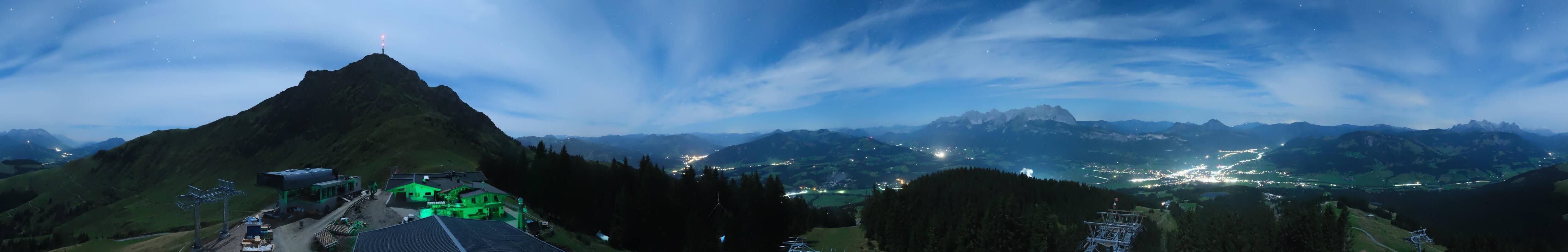 Archiv Foto Webcam St. Johann/Tirol: Blick von der Bergstation Harschbichl
