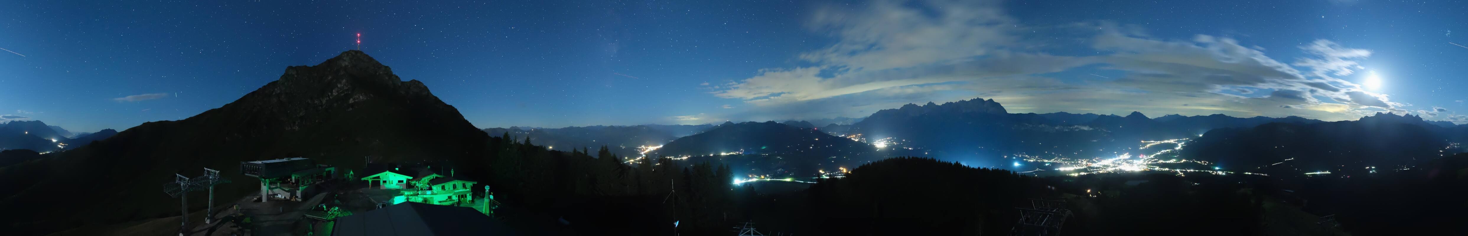 Archiv Foto Webcam St. Johann/Tirol: Blick von der Bergstation Harschbichl