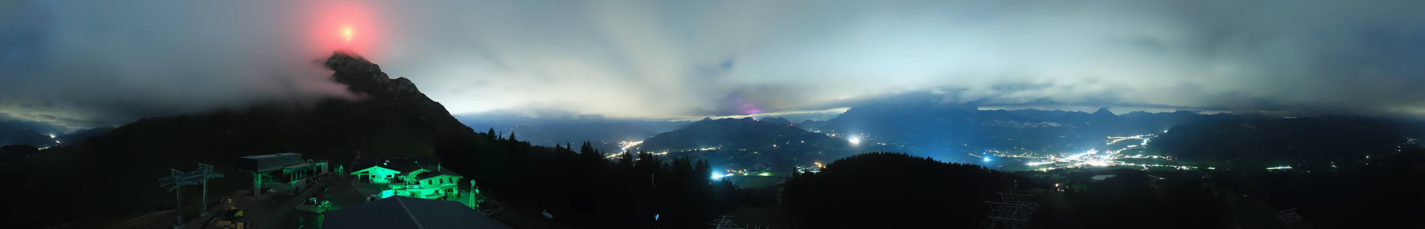 Archiv Foto Webcam St. Johann/Tirol: Blick von der Bergstation Harschbichl