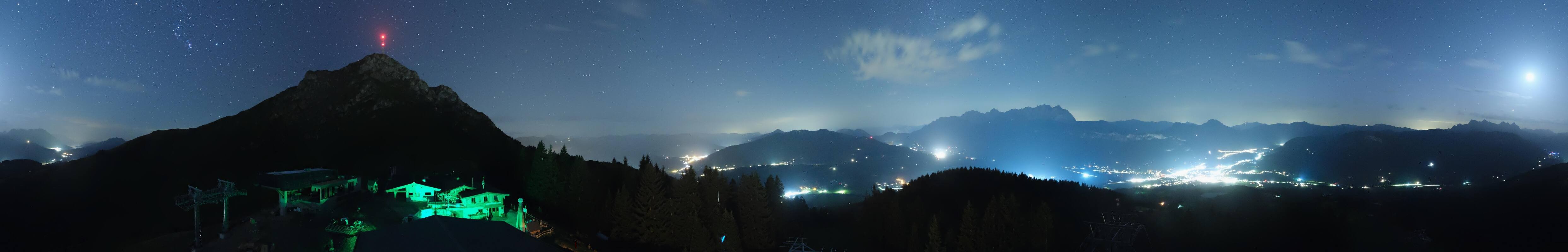 Archiv Foto Webcam St. Johann/Tirol: Blick von der Bergstation Harschbichl