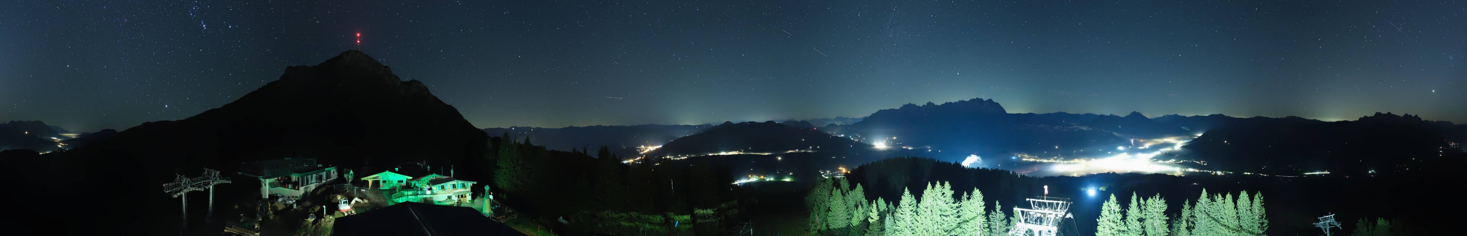 Archiv Foto Webcam St. Johann/Tirol: Blick von der Bergstation Harschbichl