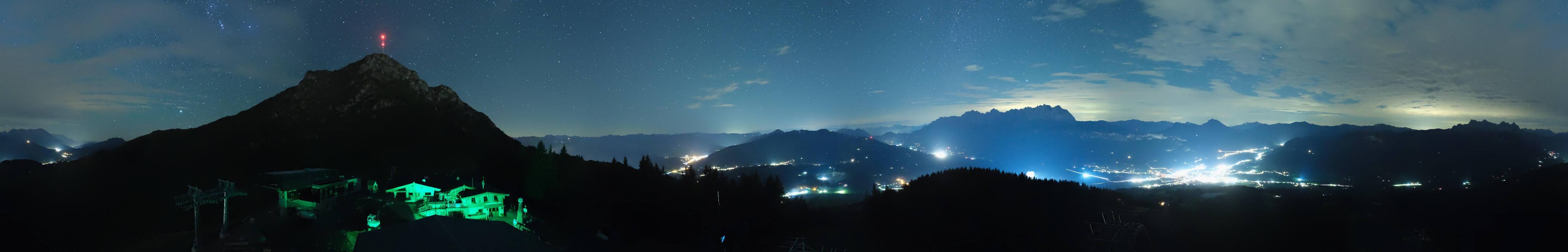 Archiv Foto Webcam St. Johann/Tirol: Blick von der Bergstation Harschbichl