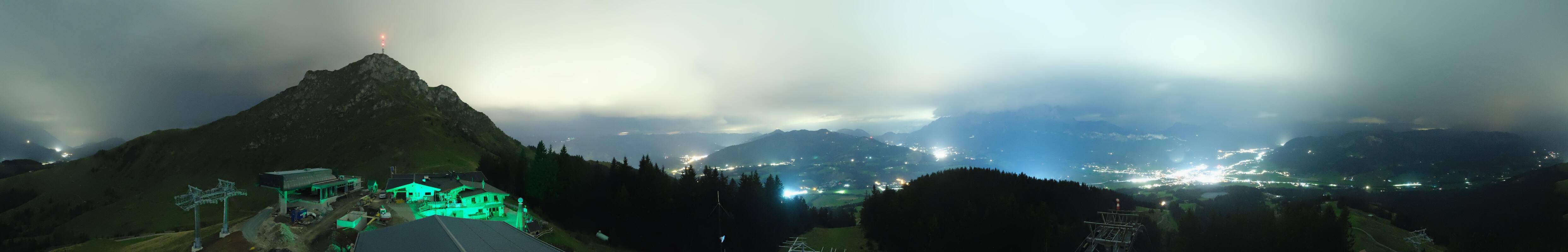 Archiv Foto Webcam St. Johann/Tirol: Blick von der Bergstation Harschbichl