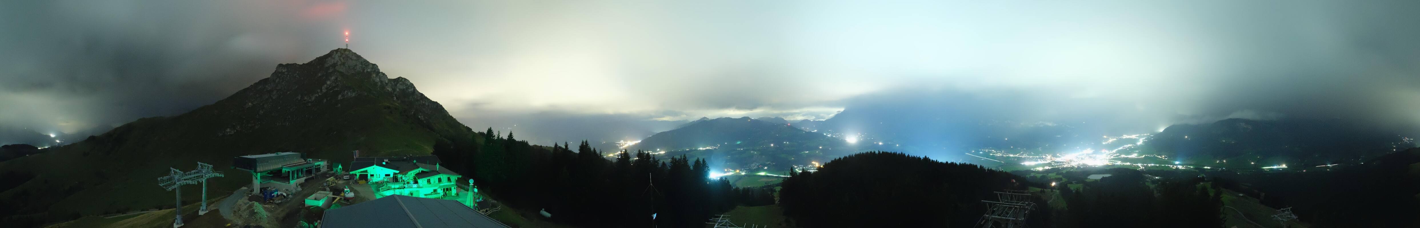 Archiv Foto Webcam St. Johann/Tirol: Blick von der Bergstation Harschbichl