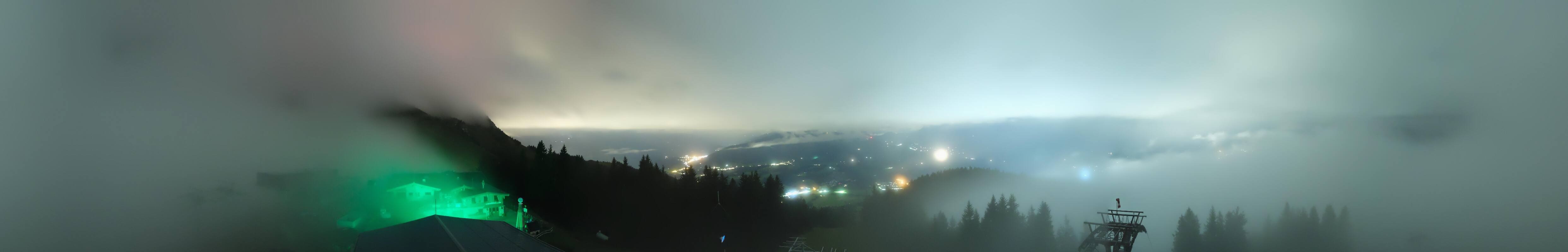 Archiv Foto Webcam St. Johann/Tirol: Blick von der Bergstation Harschbichl