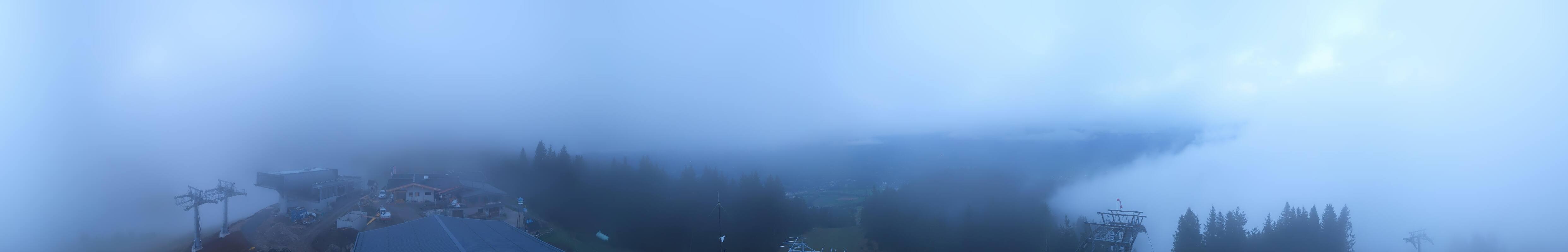 Archiv Foto Webcam St. Johann/Tirol: Blick von der Bergstation Harschbichl