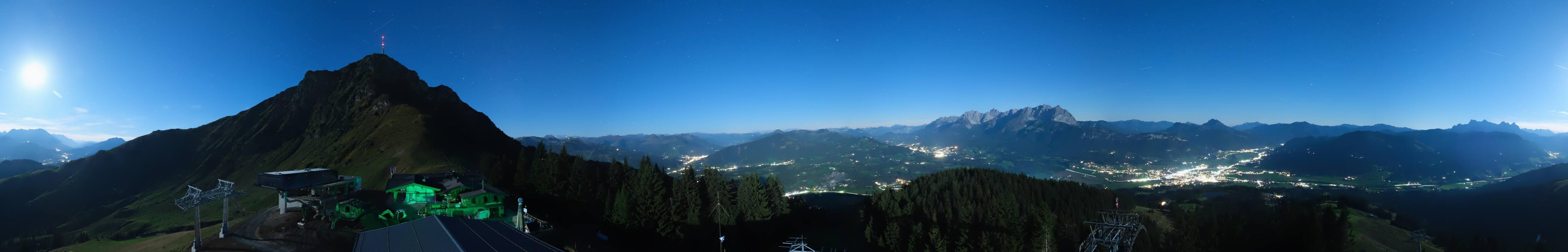 Archiv Foto Webcam St. Johann/Tirol: Blick von der Bergstation Harschbichl