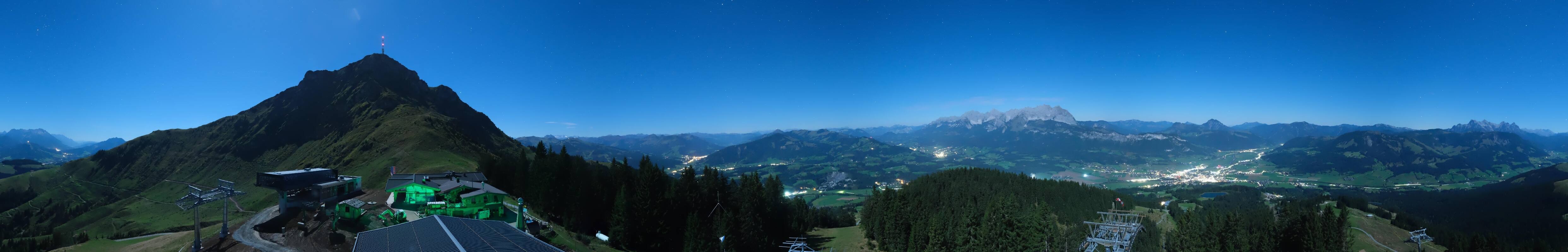 Archiv Foto Webcam St. Johann/Tirol: Blick von der Bergstation Harschbichl