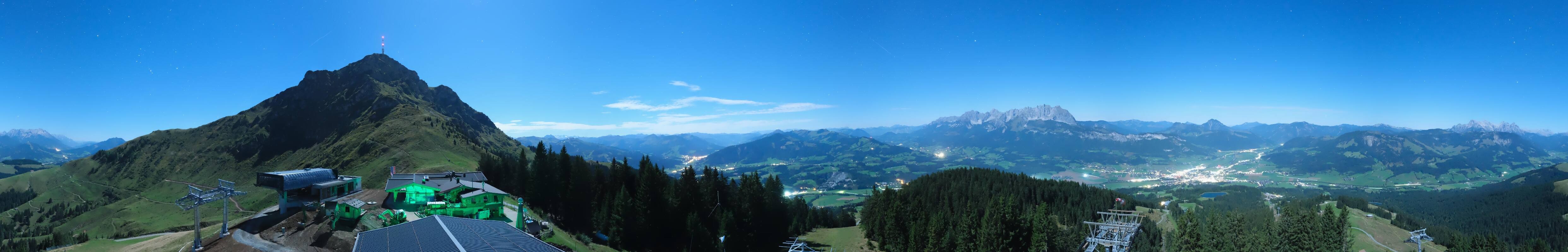 Archiv Foto Webcam St. Johann/Tirol: Blick von der Bergstation Harschbichl