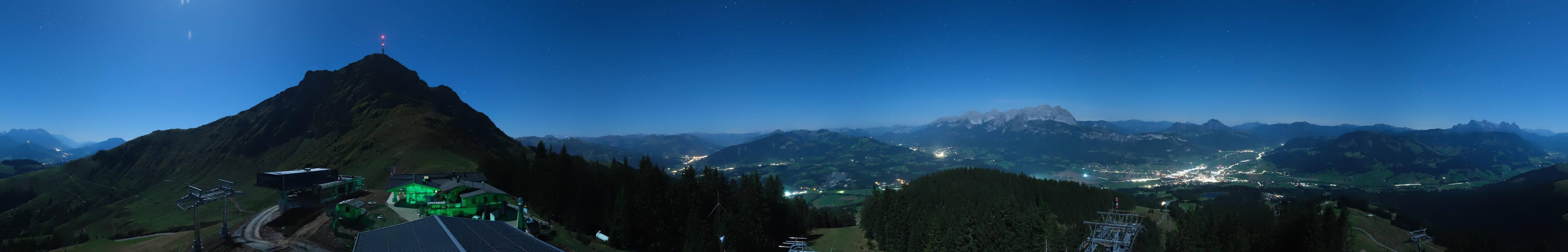 Archiv Foto Webcam St. Johann/Tirol: Blick von der Bergstation Harschbichl