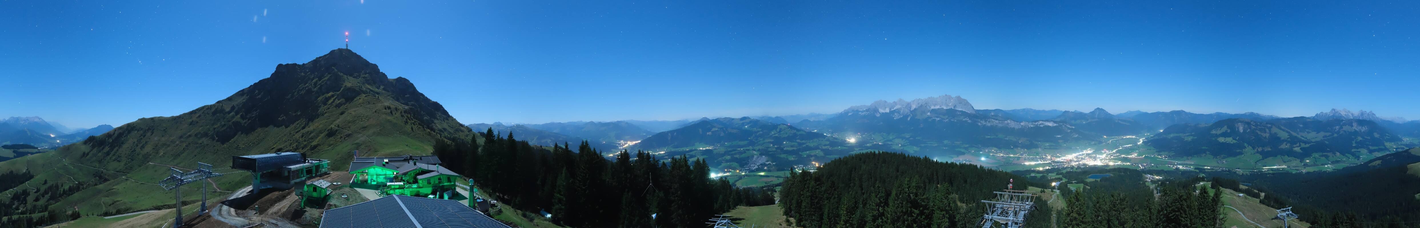 Archiv Foto Webcam St. Johann/Tirol: Blick von der Bergstation Harschbichl