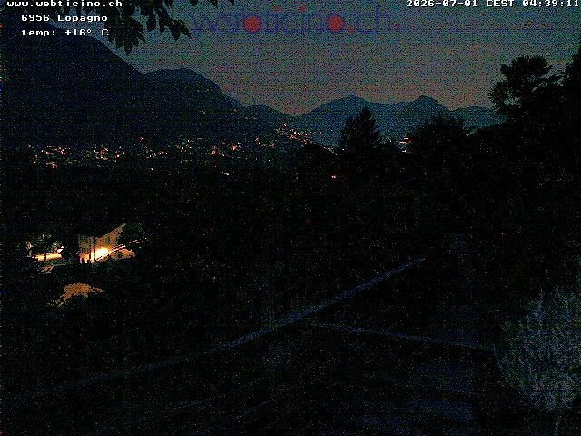 Archiv Foto Webcam Lugano - San Salvatore - Blick Richtung Lugano