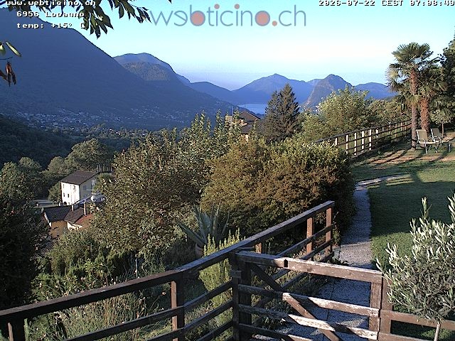 Archiv Foto Webcam Lugano - San Salvatore - Blick Richtung Lugano