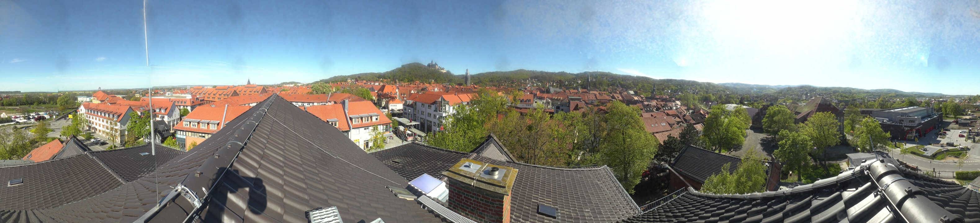 Archiv Foto Webcam Wernigerode - Bick über die Altstadt