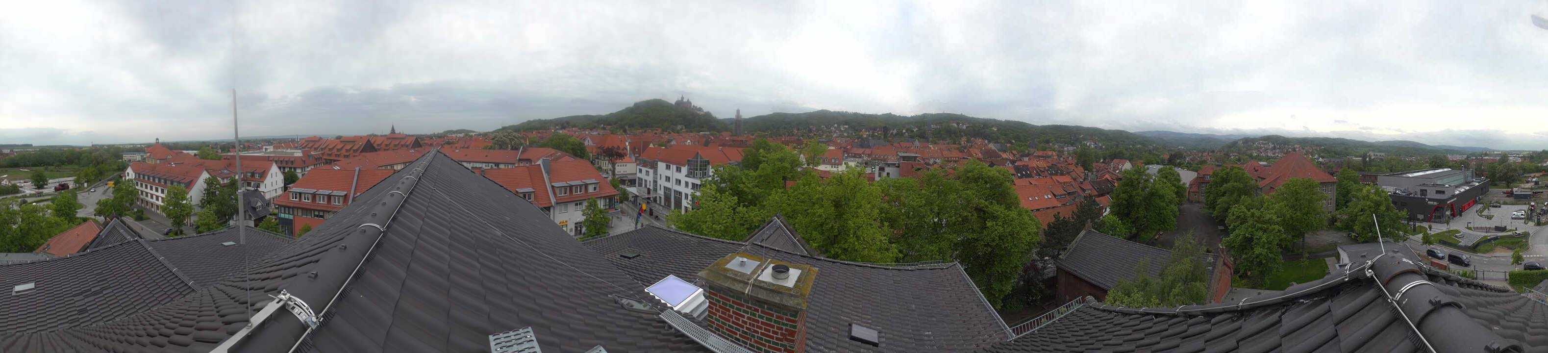Archiv Foto Webcam Wernigerode - Bick über die Altstadt