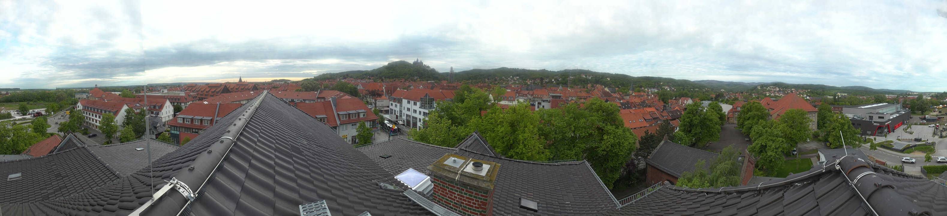 Archiv Foto Webcam Wernigerode - Bick über die Altstadt