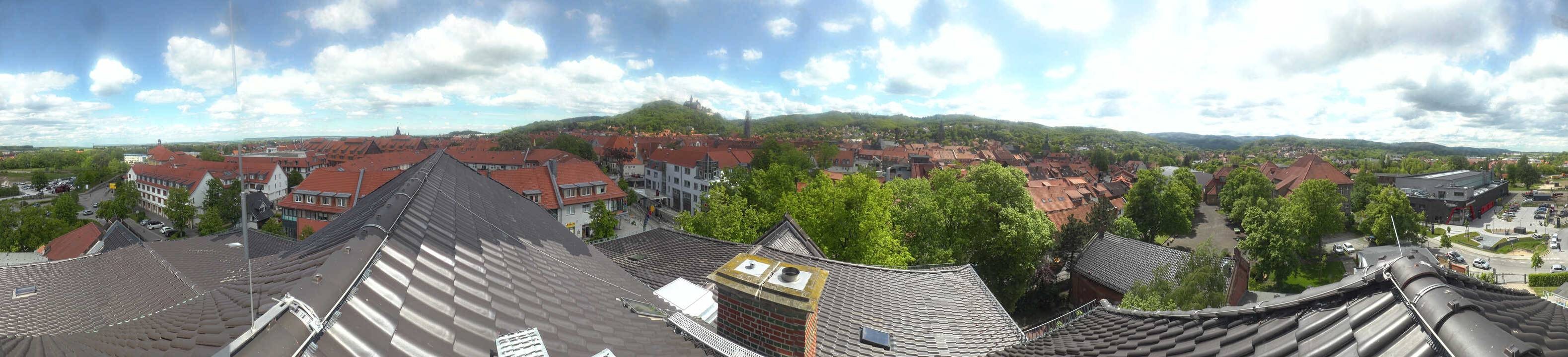 Archiv Foto Webcam Wernigerode - Bick über die Altstadt
